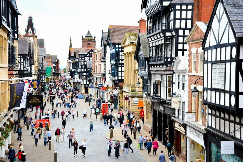 View of Eastgate Street in Chester