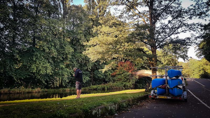 SUP launch on the Bridgewater Canal