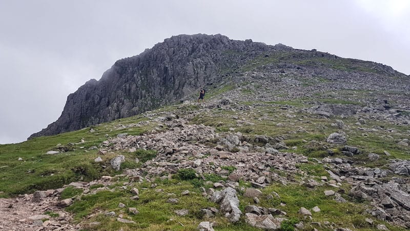 View of the slopes of Great Gable