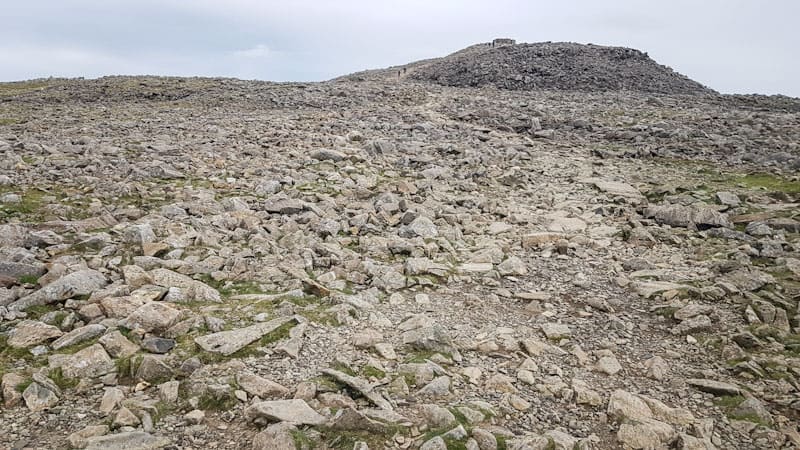 View back up to Scafell Pike