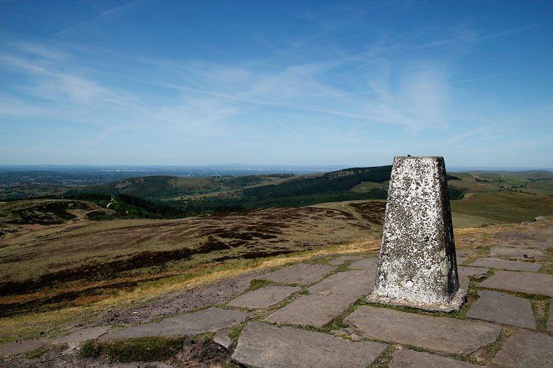 Trig point on Shutlingsloe