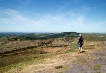 View from the summit of Shutlingsloe towards Macclesfield Forest.