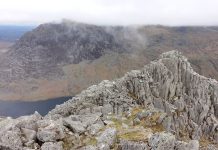 View from summit of Tryfan