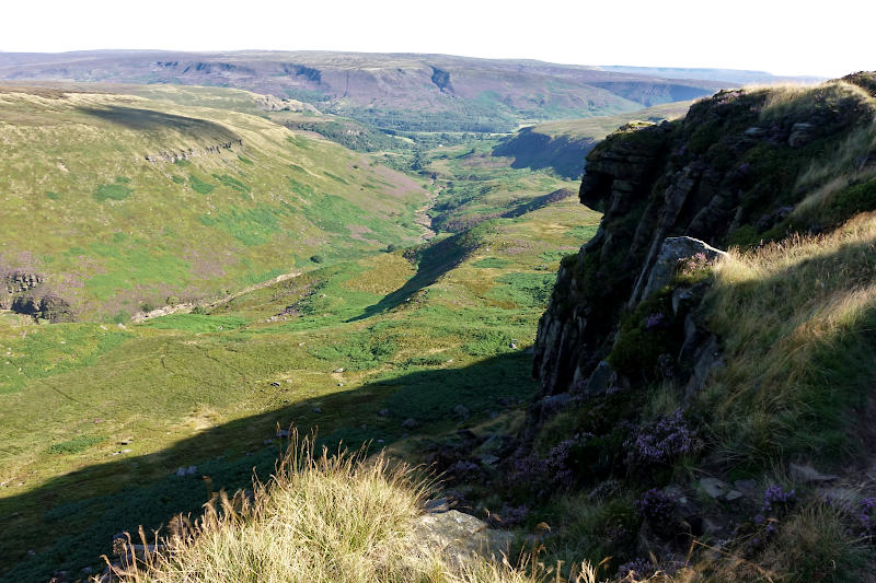 Elevated view of Crowden Valley from Laddow Rocks